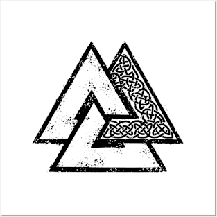 Valknut Viking Nordic Symbol Posters and Art